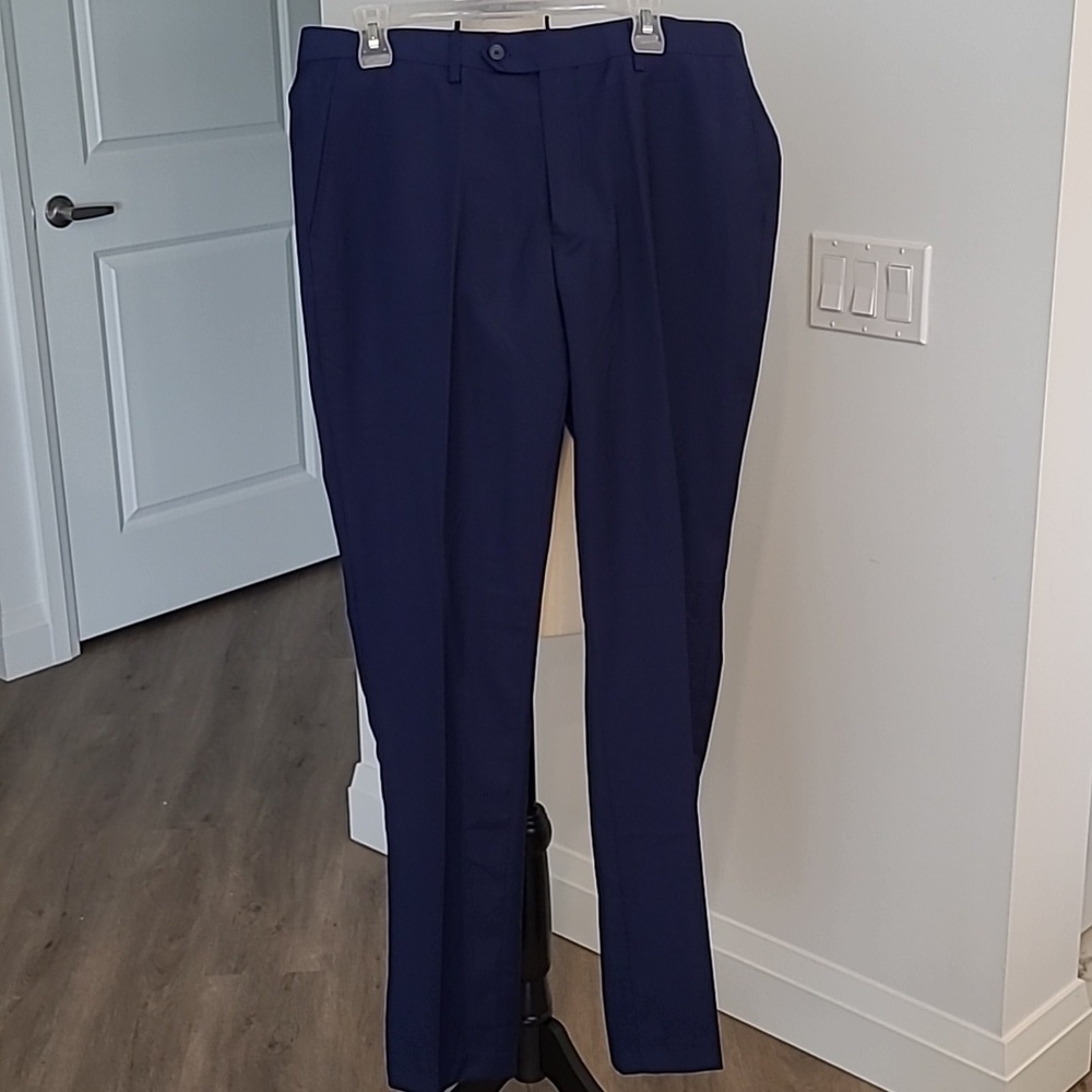 Znt18 Size 37 Blue Dress Pants